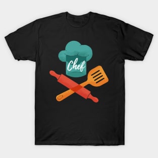 chef hat spatula and rolling T-Shirt